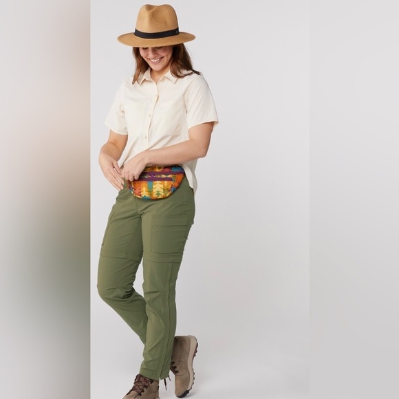 REI Sahara Convertible Outdoor Hiking Fishing Cargo Pant UPF 30+Green S… - Picture 1 of 8